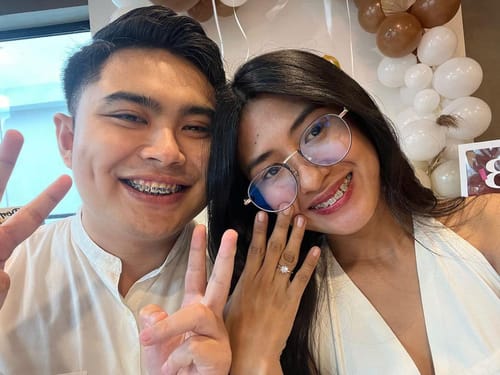 Customer photo review of 1ct Solitaire 6-prong Engagement Ring