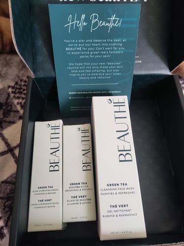 Customer photo review of Gamme Complète : Crème + Gel + Sérum