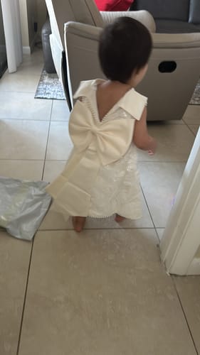 Customer photo review of Baby Girl Birthday Party Princess Dress Summer Sleeveless Pattern Girl Formal Dresses