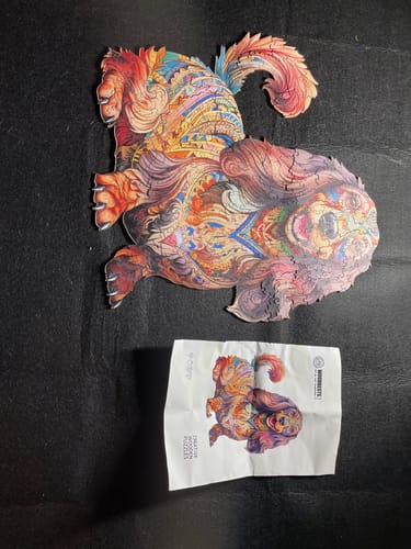 Customer photo review of Elephant Family Wooden Jigsaw Puzzle