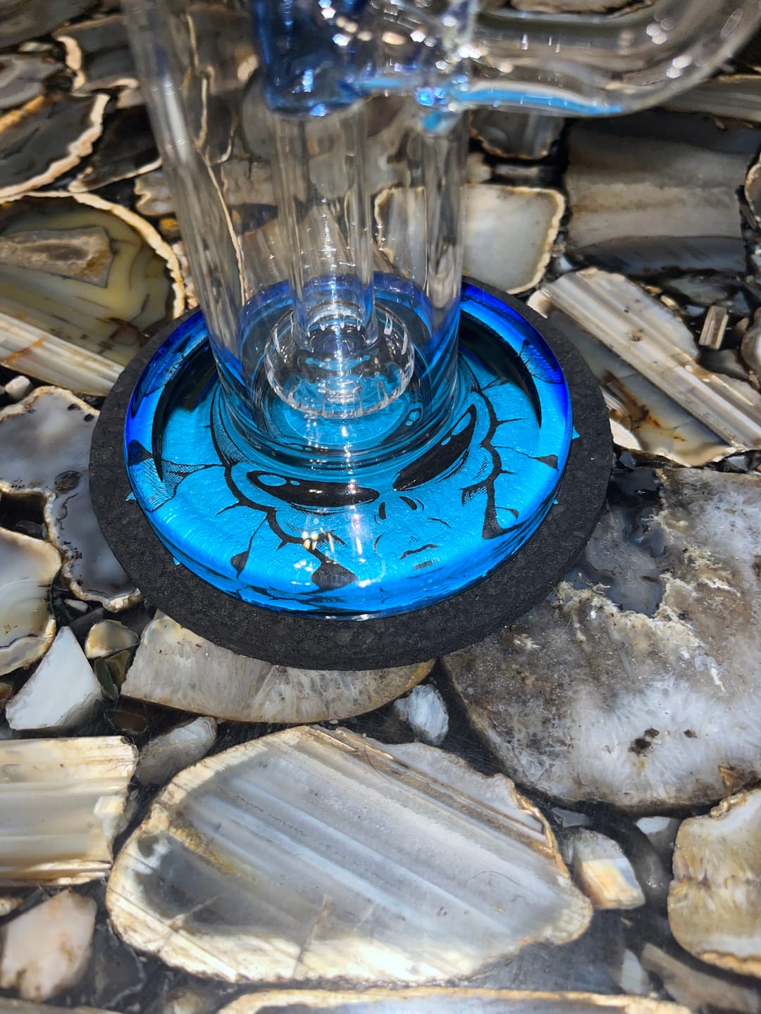 Customer photo review of 5" AFM Alien Head Circle Mood Mat