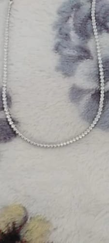 Customer photo review of שרשרת טניס כסף 925