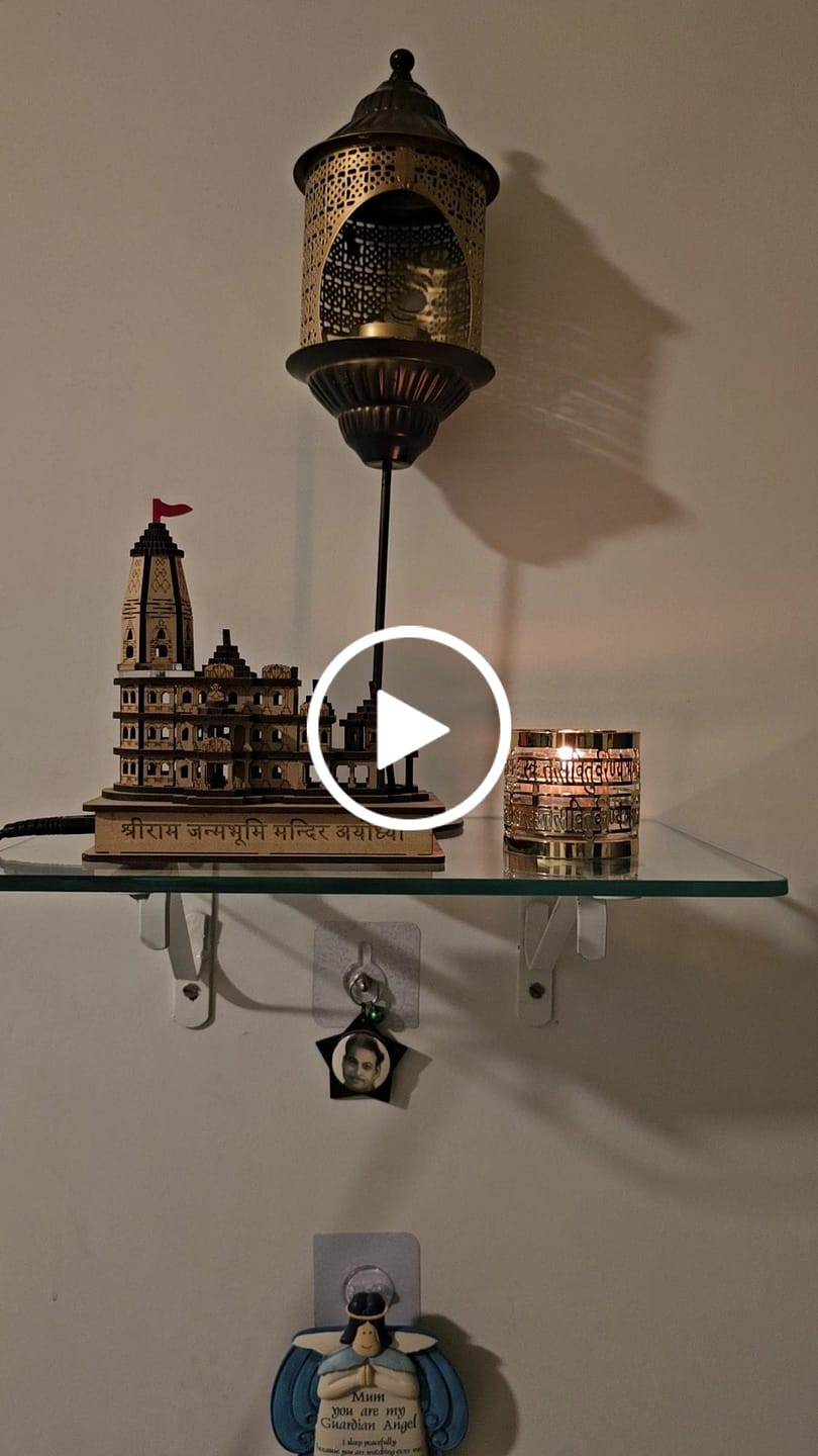 Customer video review of Tea Light Holder Gayatri Mantra Set of 2