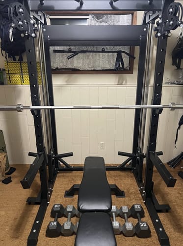 Customer photo review of Major Fitness F22 All-In-One Home Gym Power Rack