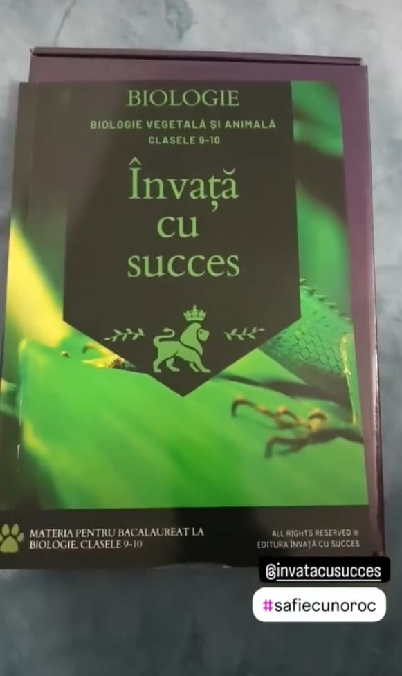 Customer photo review of Învață cu succes - Pachet Bacalaureat | Română + Matematică + Biologie 9-10