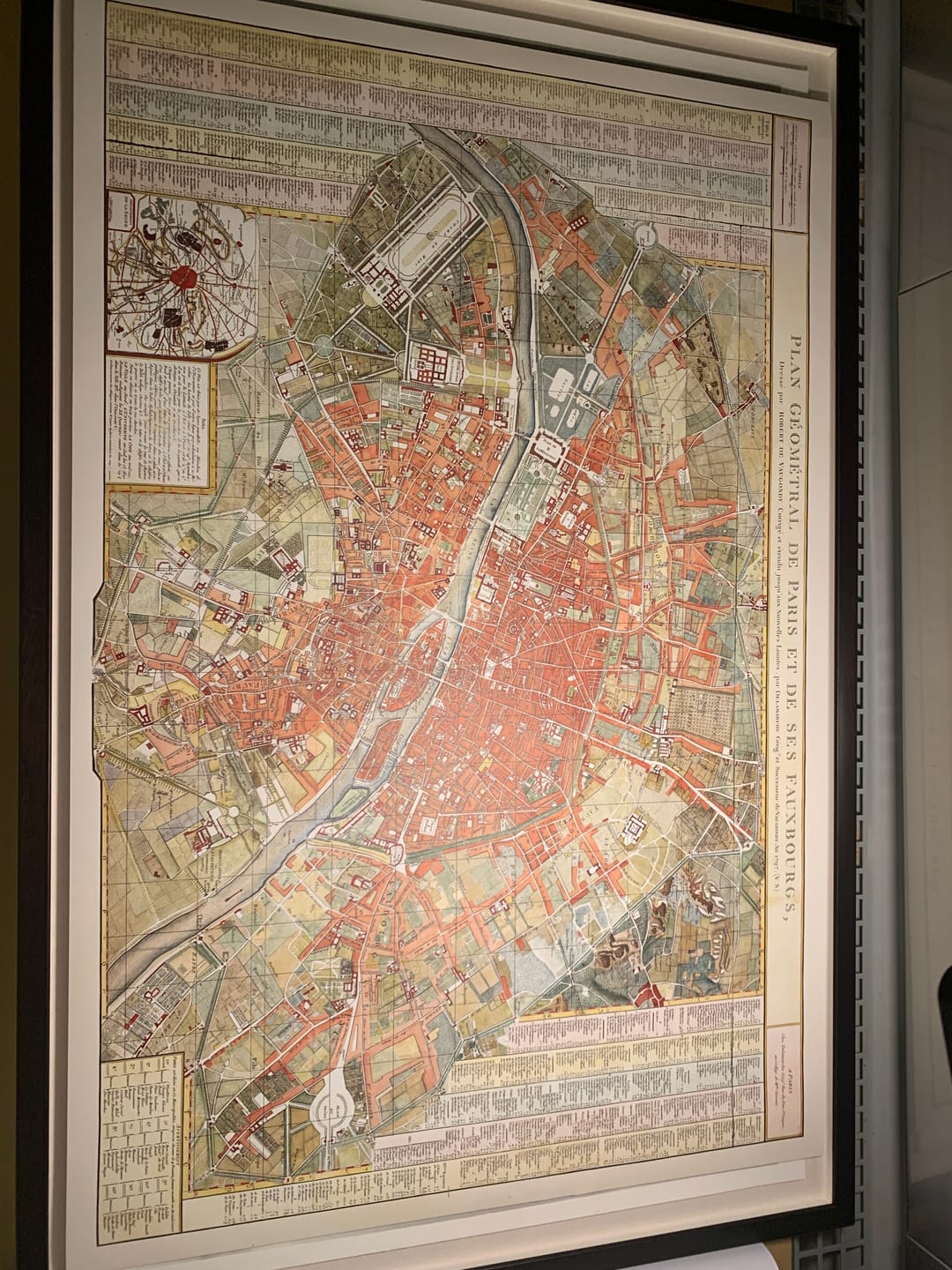 Customer photo review of Old Map of Paris, France by Delamarche in 1797 - Louvre, Notre Dame, Sainte-Chapelle, Seine, Revolution, Invalides