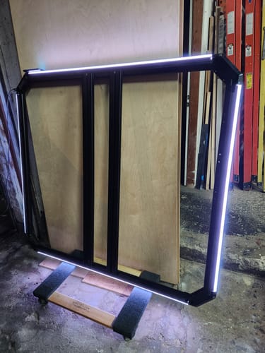 Customer photo review of AlphaRak LED Lights Platform Rack