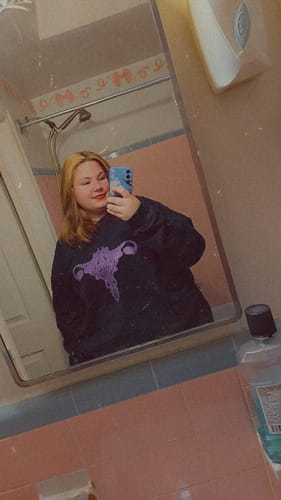 Customer photo review of Death Metal Uterus, Unisex Sweatshirt, Black