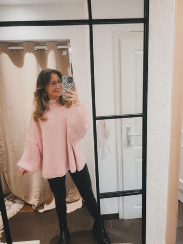 Customer photo review of Meli Strick Pullover - Rosa