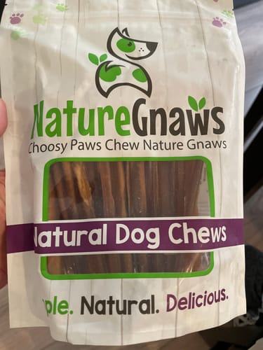 Customer photo review of Extra Thin Bully Sticks 6" (25 Count)