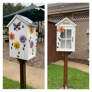 Customer photo review of Library Post with Topper Kit