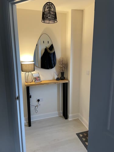 Customer photo review of Rustic Console Table  | 20cm Depth