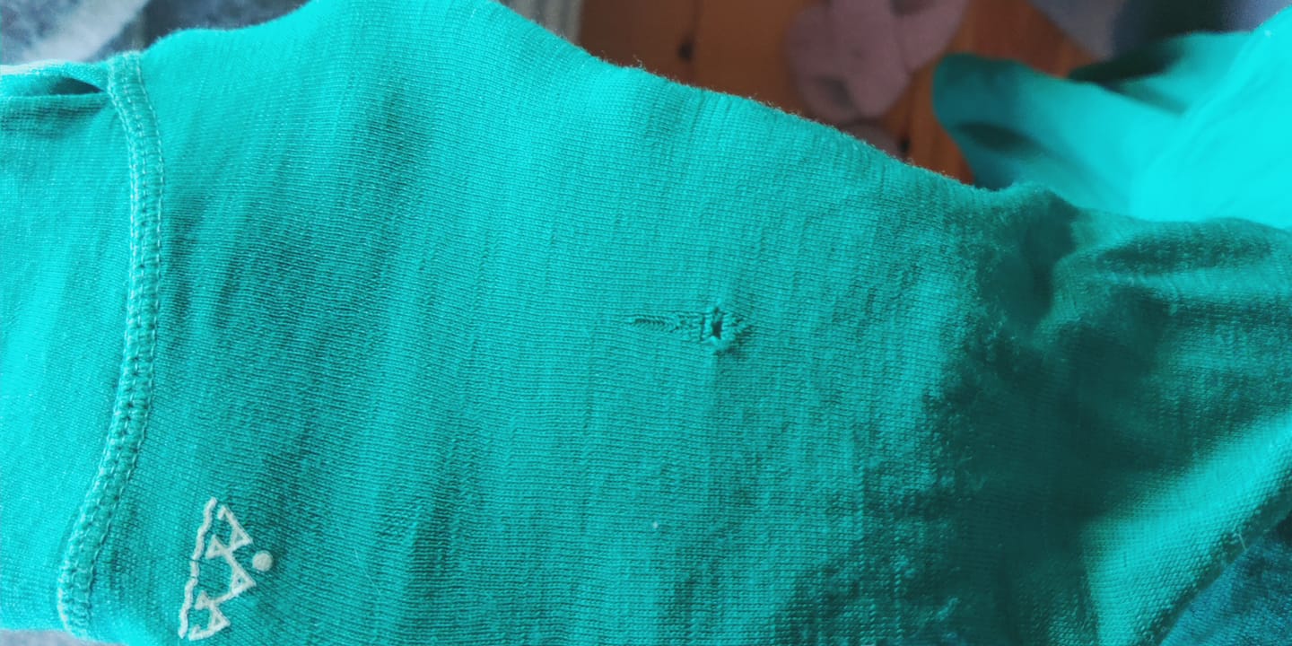 Customer photo review of grown up nursing long sleeve