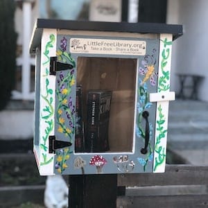 Customer photo review of Mini Shed Little Free Library