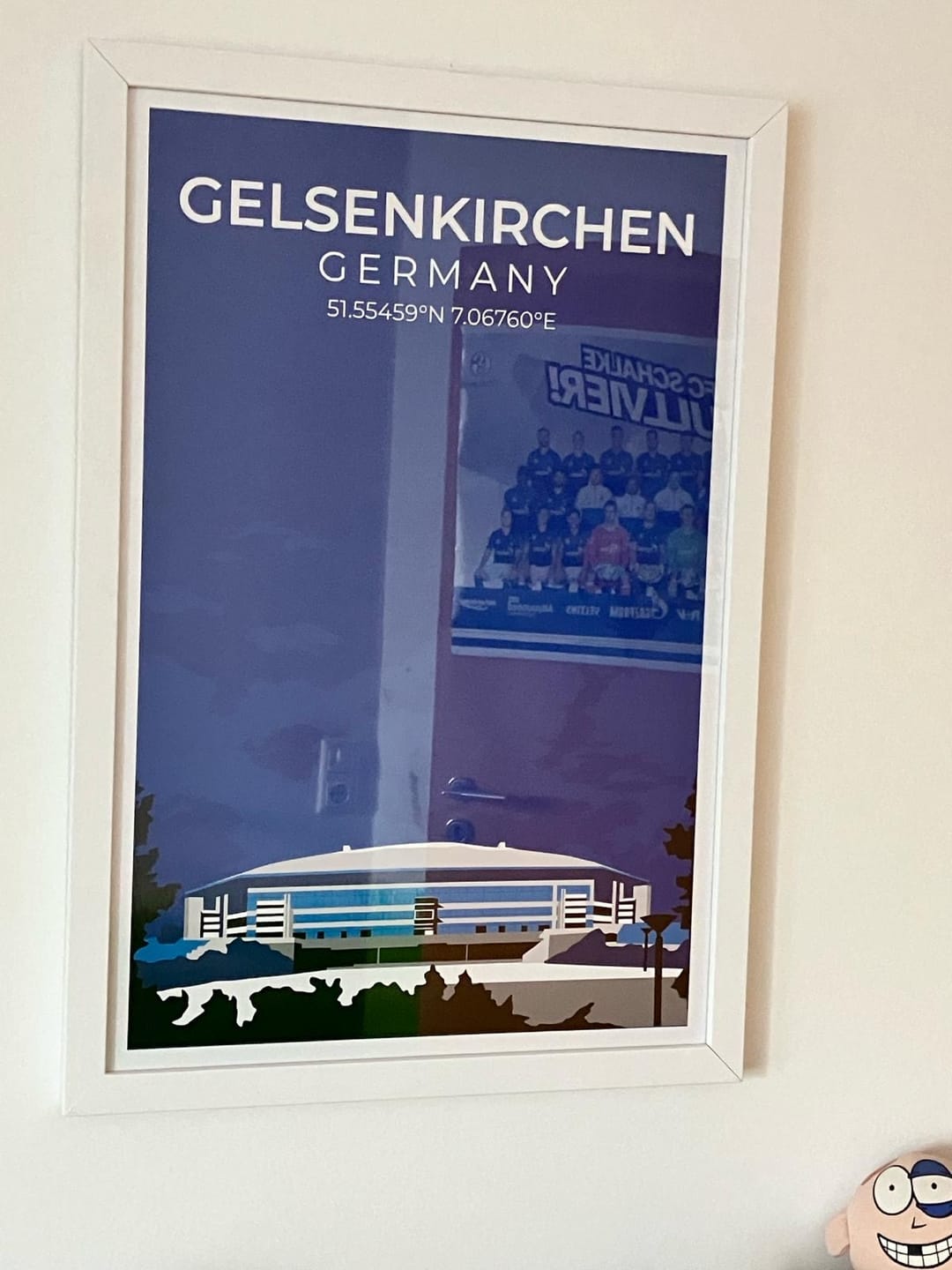 Customer photo review of Stadion Illustration Poster Schalke