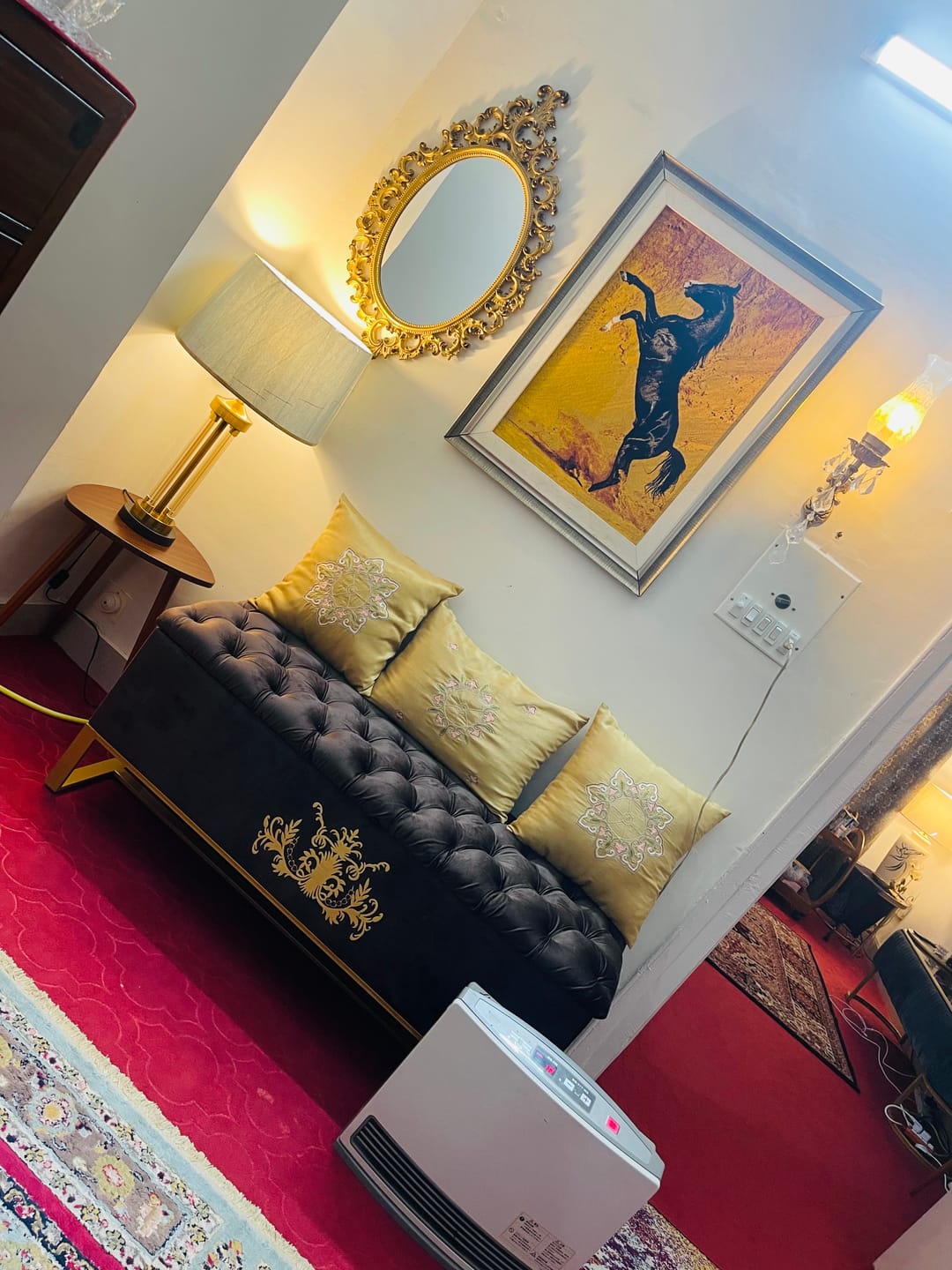Customer photo review of 3 Seater Luxury Ottoman Storage Box -1066