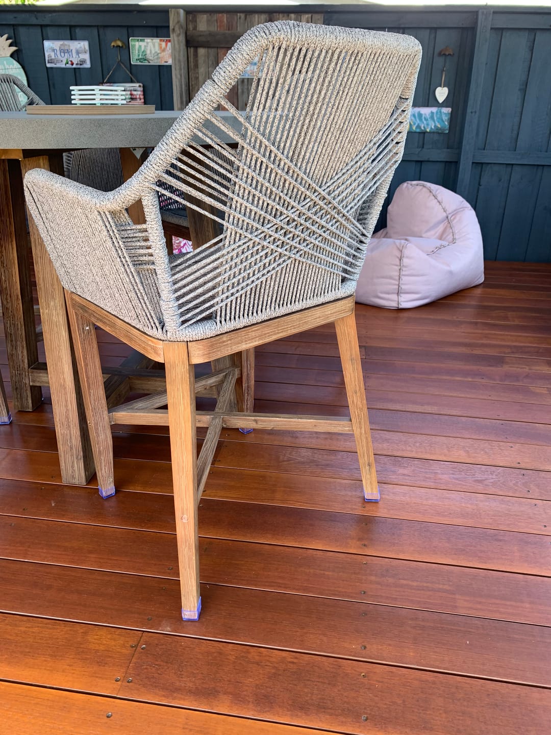 Customer photo review of Square Felt Silicone Chair Leg Protectors | Extra-Durable Chair Floor Protectors