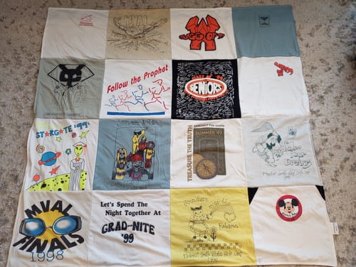 Customer photo review of Classic T-Shirt Blanket