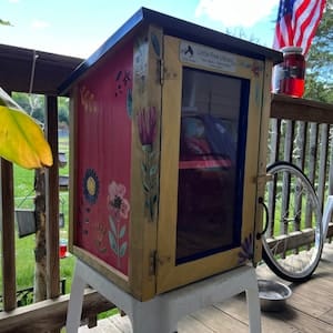 Customer photo review of Two Story Shed Unfinished Kit Little Free Library