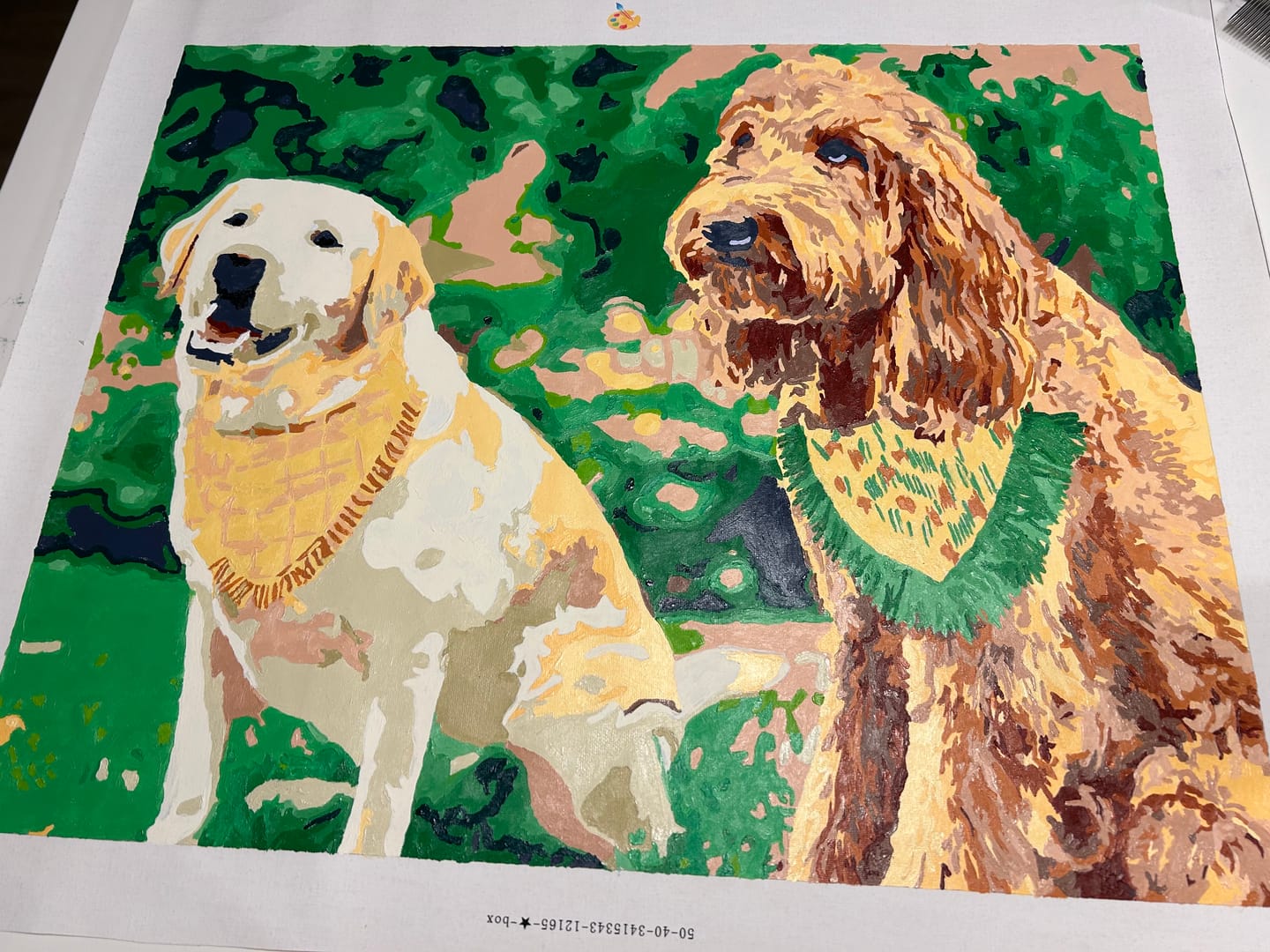 Customer photo review of Custom Paint By Numbers Kit | Just Upload Your Photo!