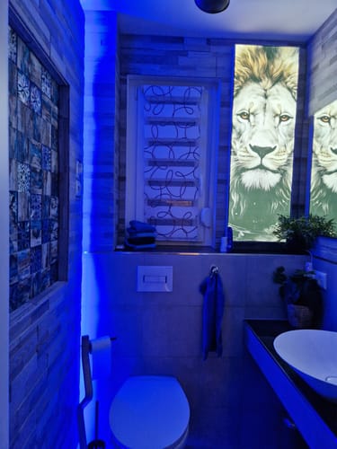 Customer photo review of Canvalight® Leuchtbild | Porträt eines Löwen | Schmal