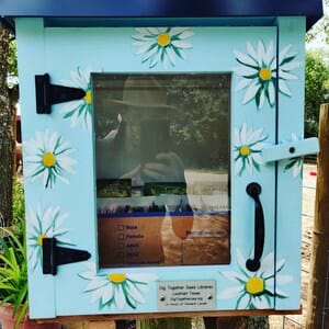 Customer photo review of Mini Shed Little Free Library