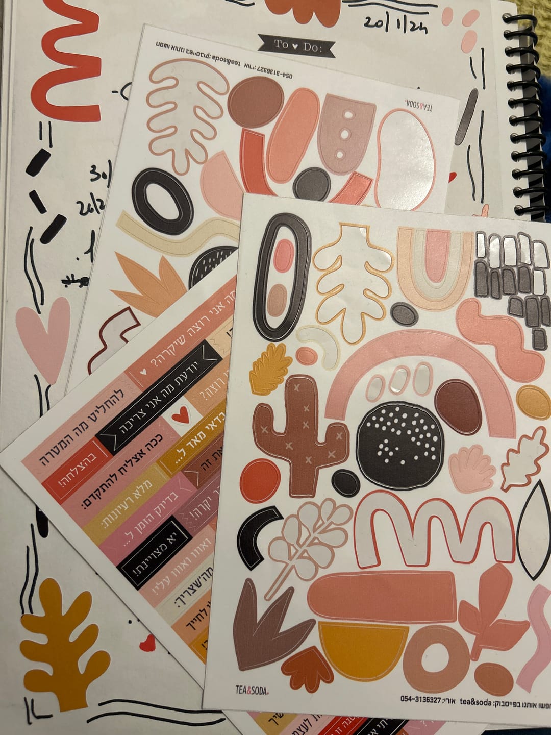 Customer photo review of Planner stickers set - Target orientated