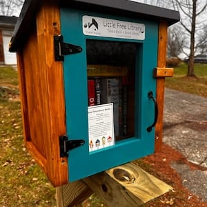 Customer photo review of Mini Shed Kit Little Free Library