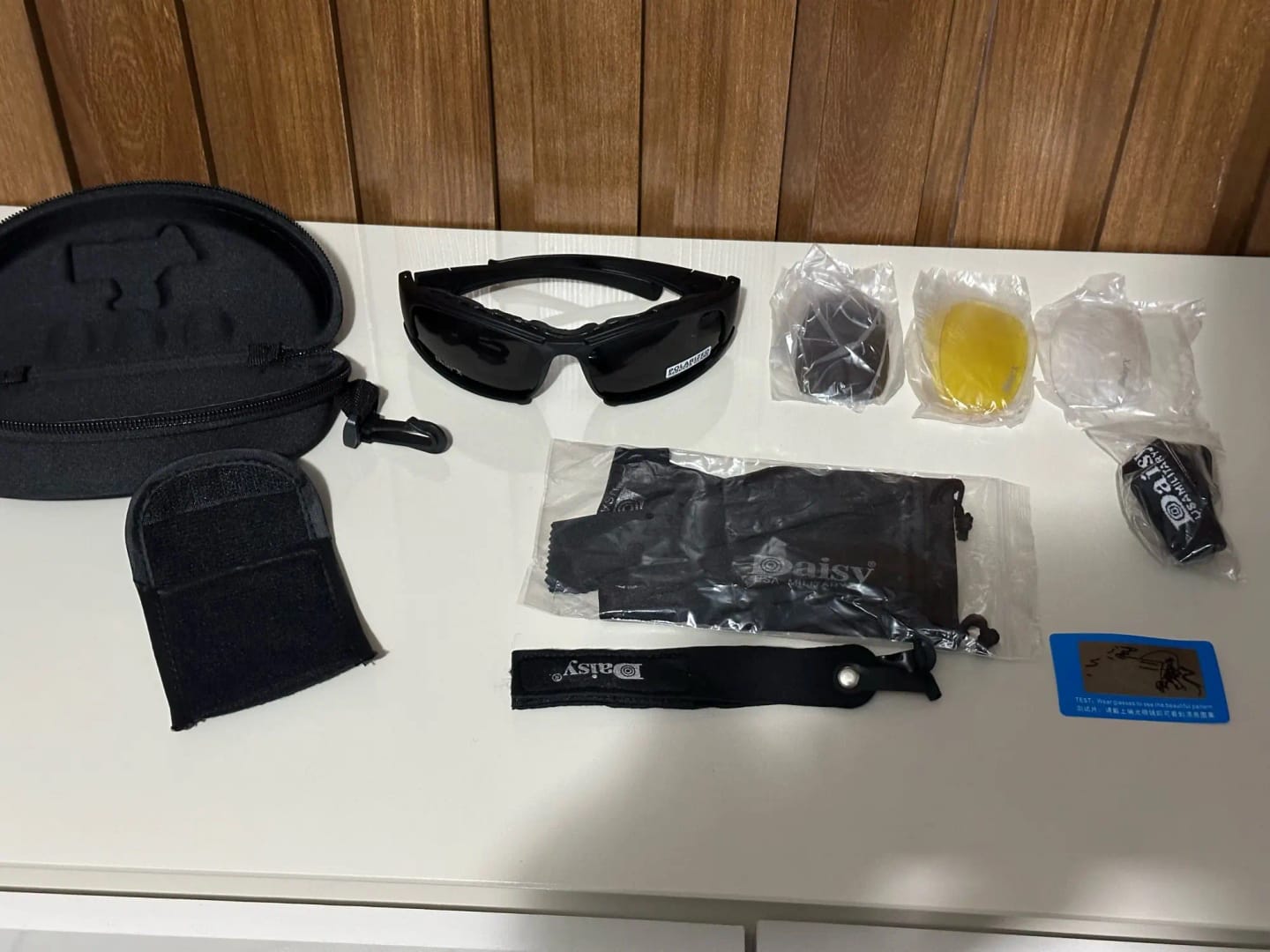 Customer photo review of X7 Polarized Riding Goggles - 4 Lens Kit