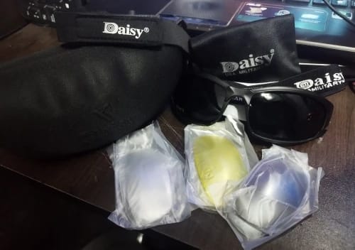 Customer photo review of X7 Polarized Riding Goggles - 4 Lens Kit