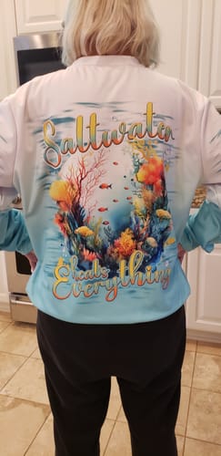 Customer photo review of SALTWATER HEALS EVERYTHING ALL OVER PRINT - TLNT0310233