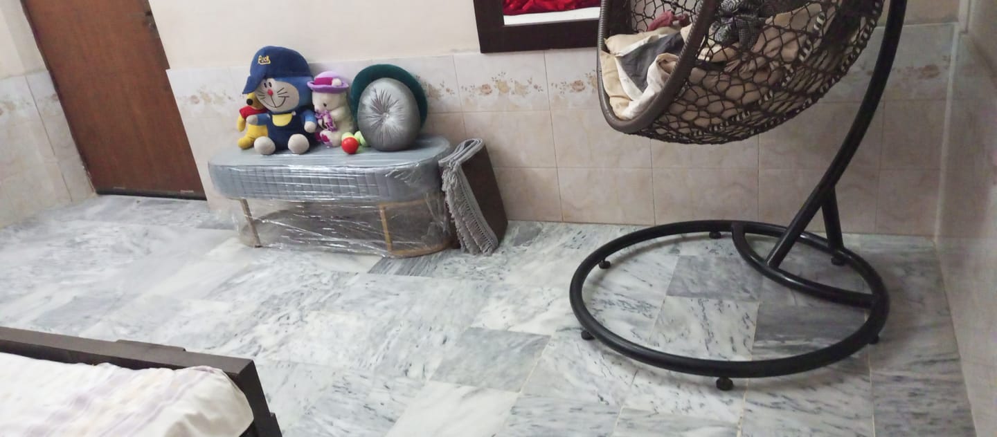 Customer photo review of Luxury 3 Seater Bedroom Steel Stool -985