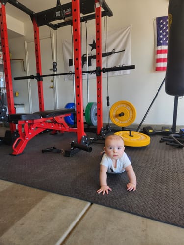 Customer photo review of MAJOR FITNESS All-in-One Home Gym Power Rack Package PLM03