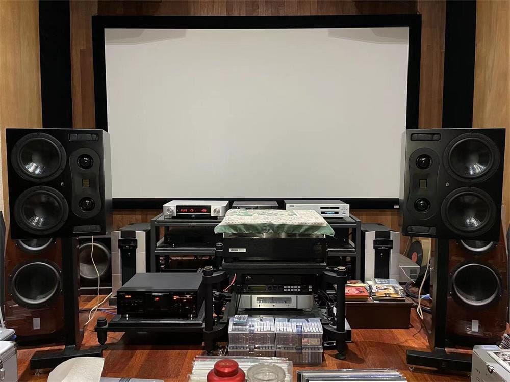 Customer photo review of T80 3-Way Dual 8" Cinema/Studio Monitor Speaker | Theatrus