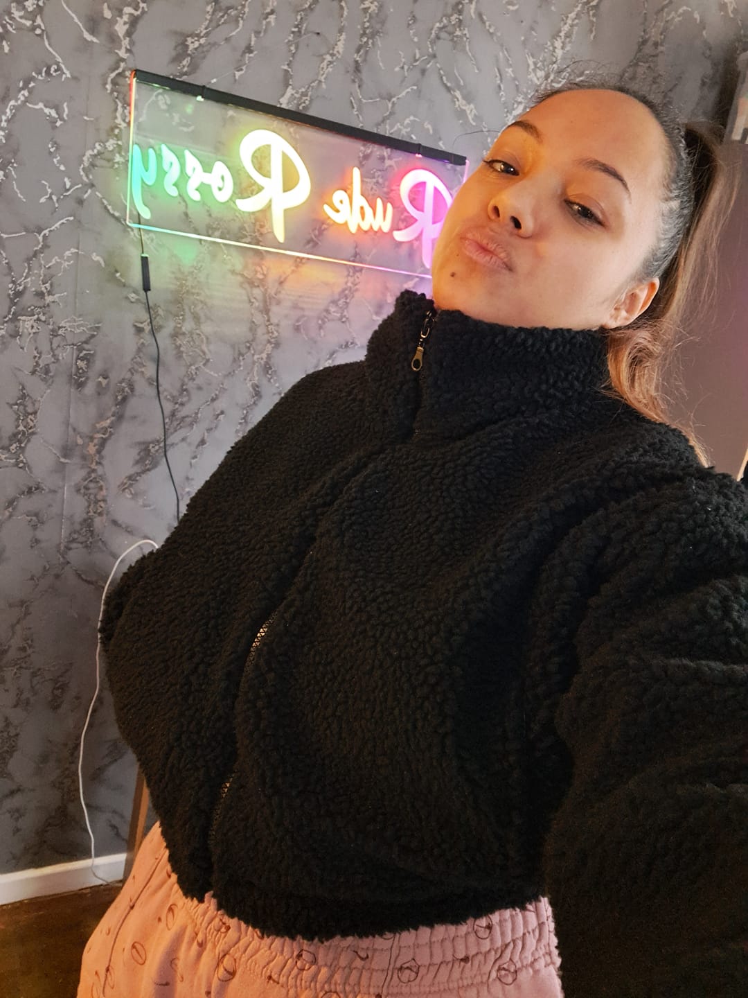 Customer photo review of Sherpa Faux Fur Fabric