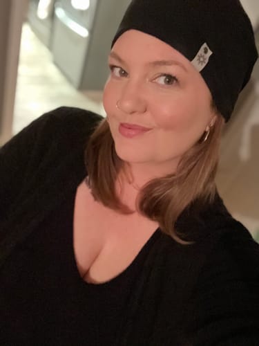 Customer photo review of Monashee Twist ~ Multi Wear 5-in-1 Beanie
