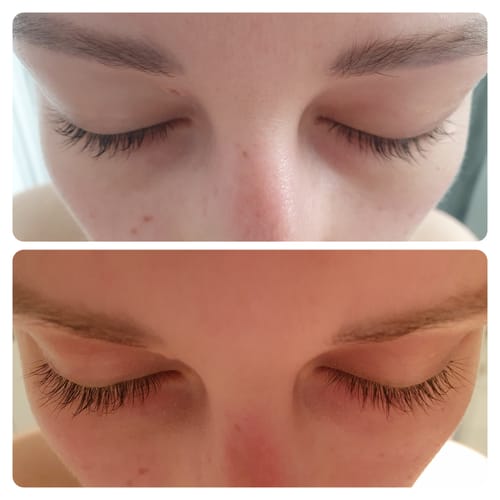 Customer photo review of LASH GROWTH SERUM