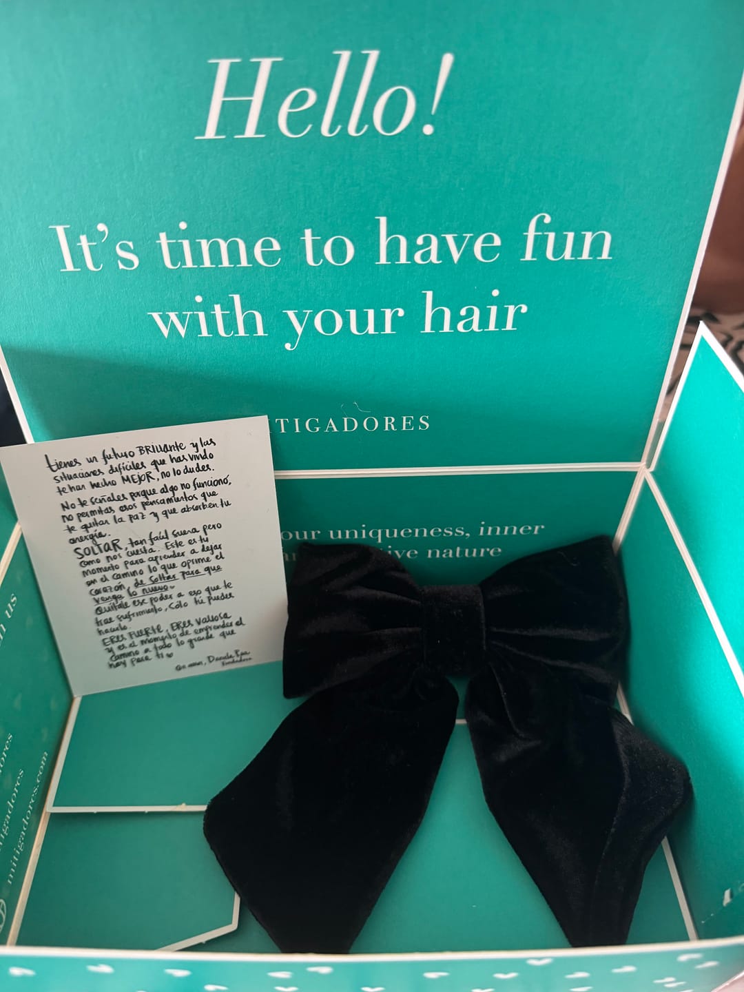 Customer photo review of MOÑO - MINI LARGE VELVET BOWS