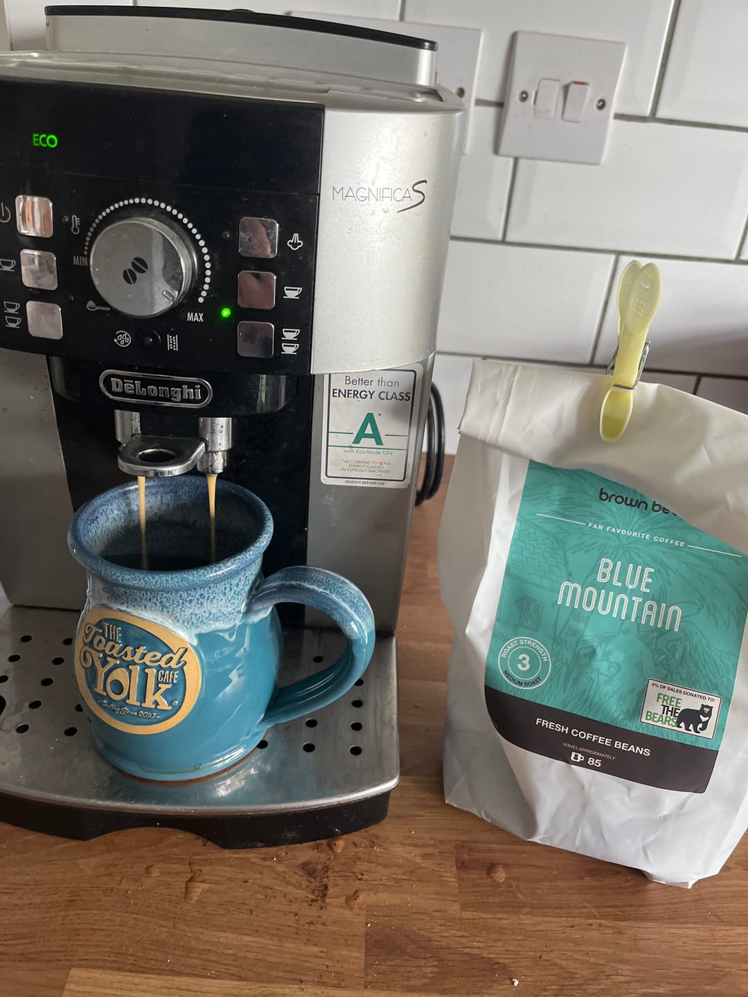 Customer photo review of Medium Roast Coffee - Blue Mountain - Strength 3