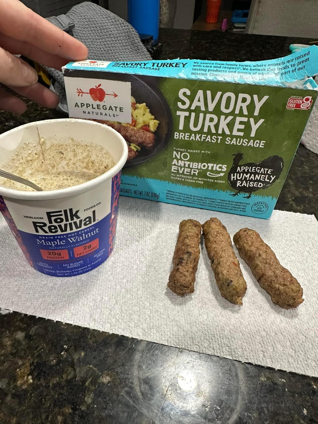 Customer photo review of Hot Cereal Cups