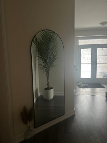 Customer photo review of Floor Length Arch Mirror (71"H x 31"W)