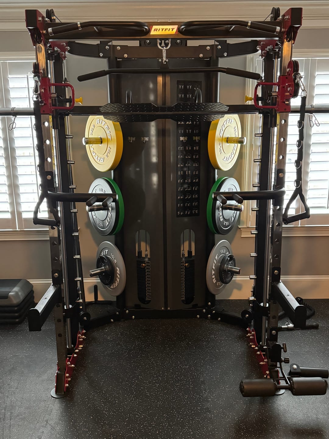 Customer photo review of RitFit Color Bumper Plates Olympic 2-Inch Rubber