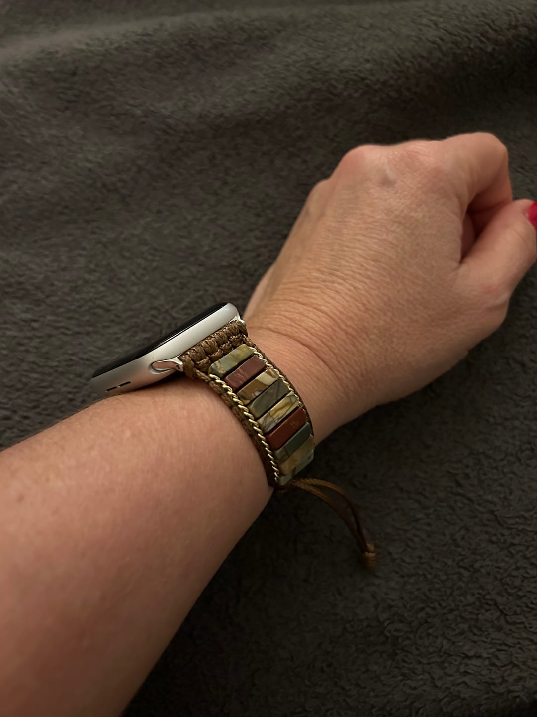 Customer photo review of Moonlight Goddess Apple Watch Strap