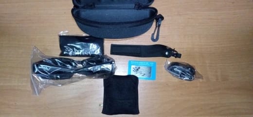 Customer photo review of X7 Polarized Riding Goggles - 4 Lens Kit