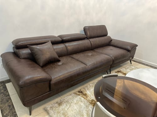 Customer photo review of ENZO - Sofa văng da tựa gật gù