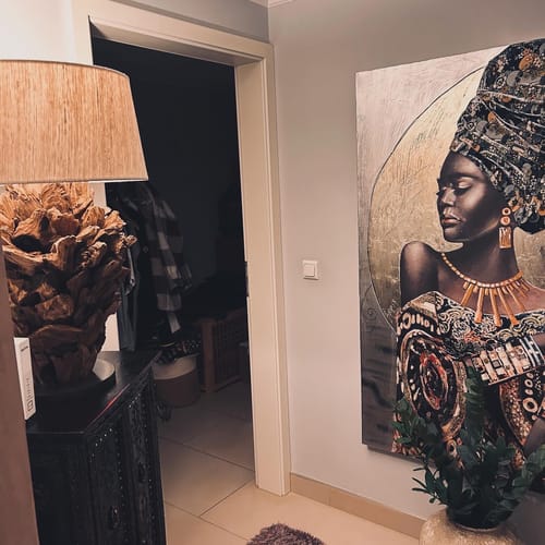 Customer photo review of Tischlampe Wurzelholz FICUS Höhe 70 cm