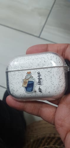 Customer photo review of Blue Halloween Potion AirPods Case