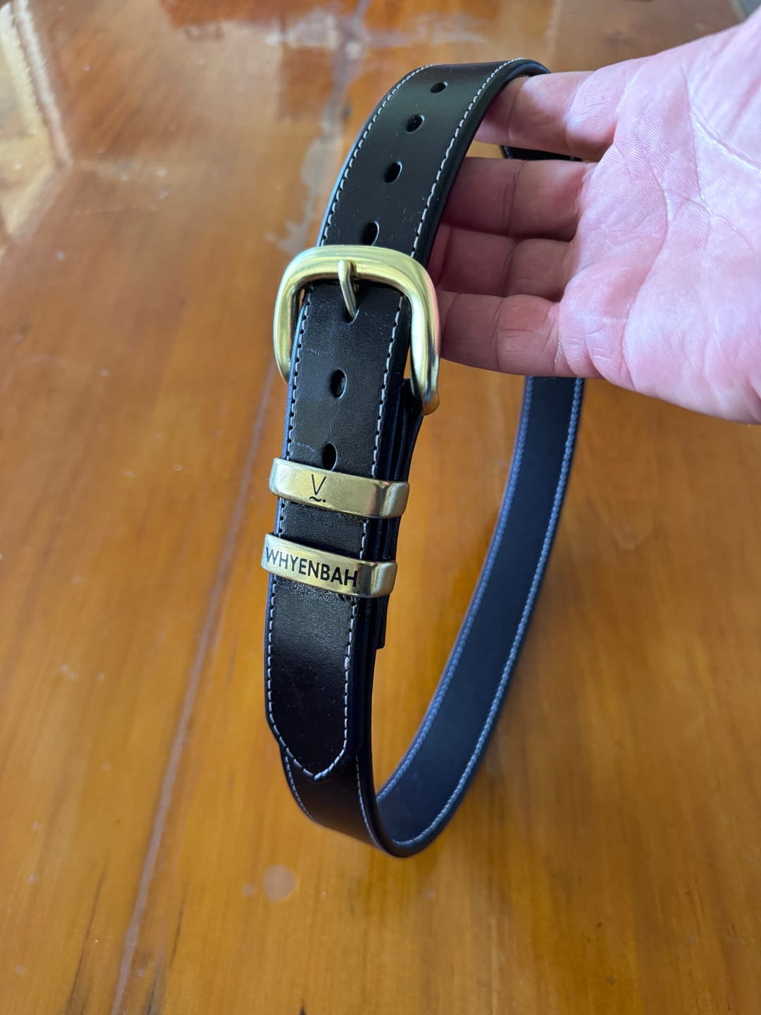 Customer photo review of “Bring your own buckle” belt