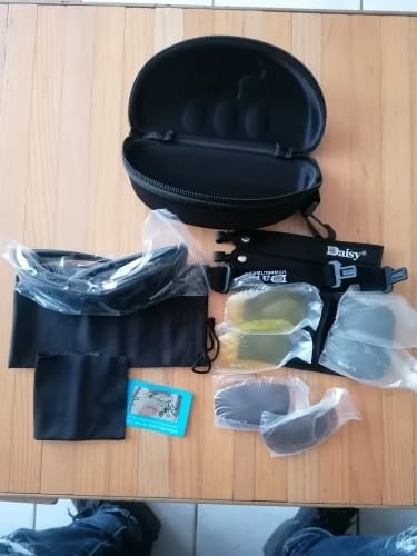 Customer photo review of X7 Polarized Riding Goggles - 4 Lens Kit