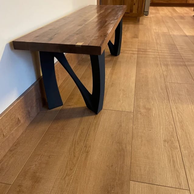 Customer photo review of Bench Legs 104 Norah 16H Metal DIY Design